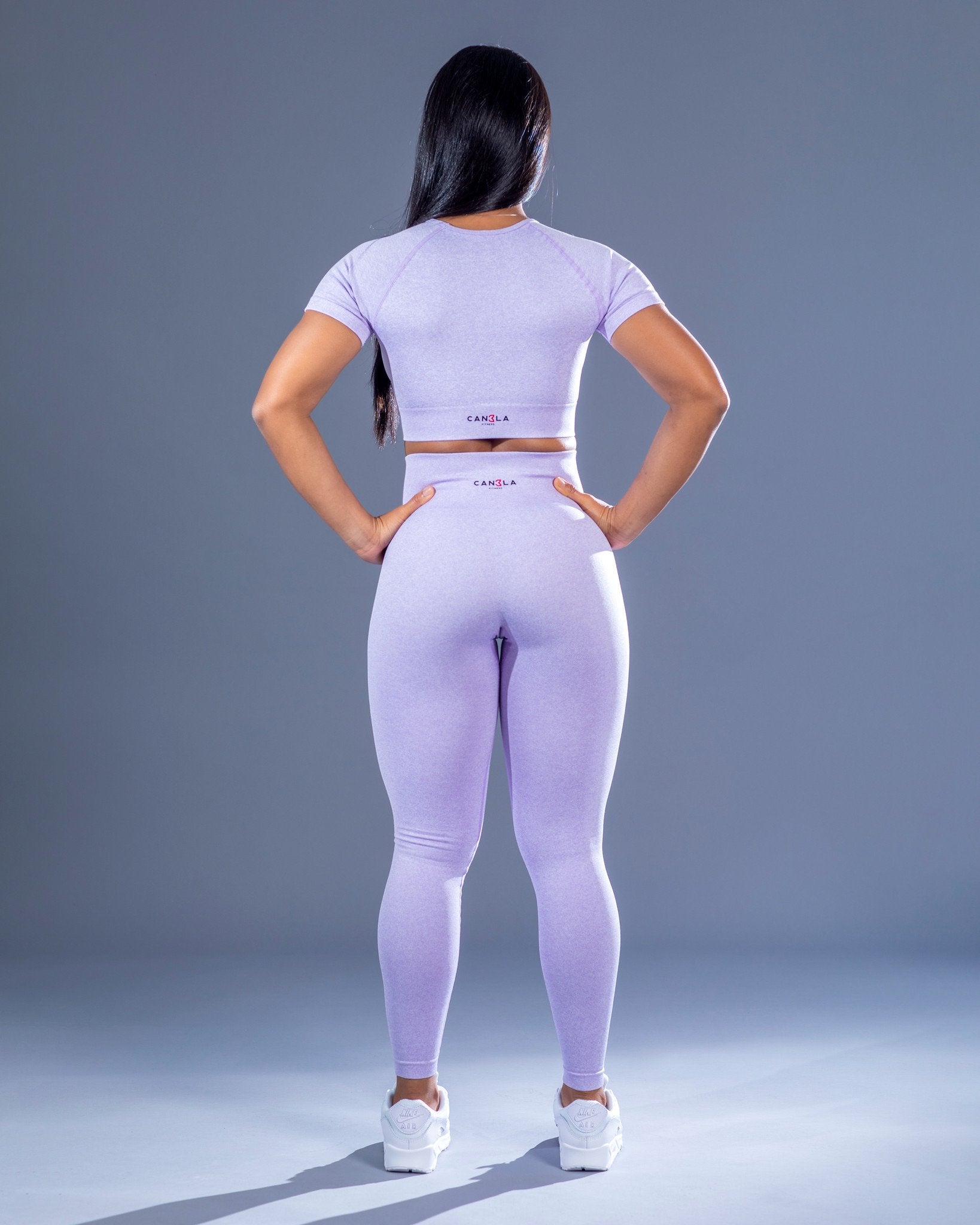 SEAMLESS CROP TOP - LILAC - CanelaFitness